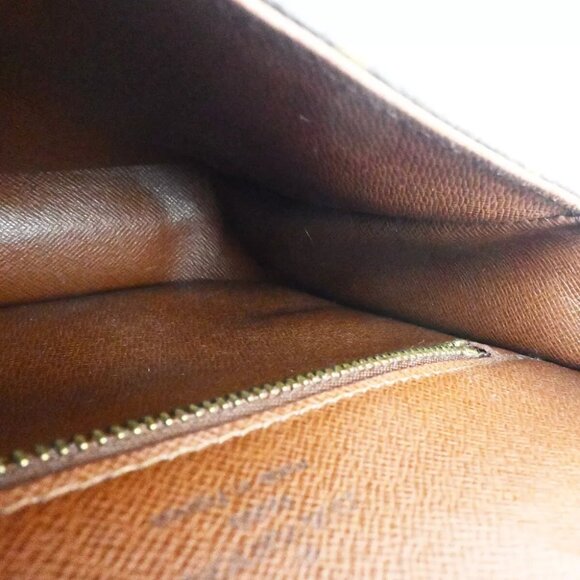 LOUIS VUITTON Saint Cloud MM Shoulder Bag Monogram Leather Brown M51243 17FA183 - Picture 3 of 16